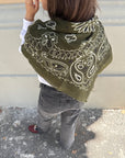 Sciarpa Paisley - Dark Olive