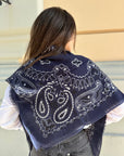 Sciarpa Paisley - Midnight Blue