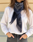 Sciarpa Paisley - Midnight Blue