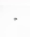 Orecchino Cuore Vuoto Black