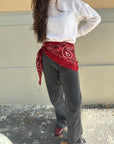 Sciarpa Paisley - Vintage Red