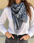 Sciarpa Paisley - Dusty Blue