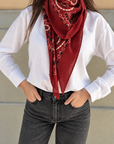 Sciarpa Paisley - Vintage Red
