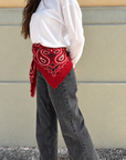 Sciarpa Paisley - Vintage Red