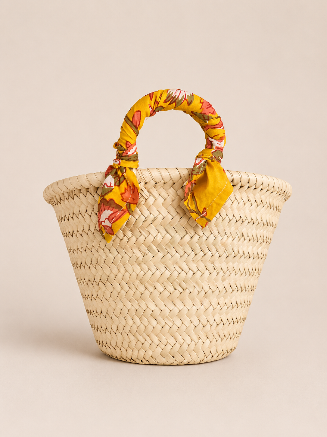 Panier in paglia - Fiori Gialli