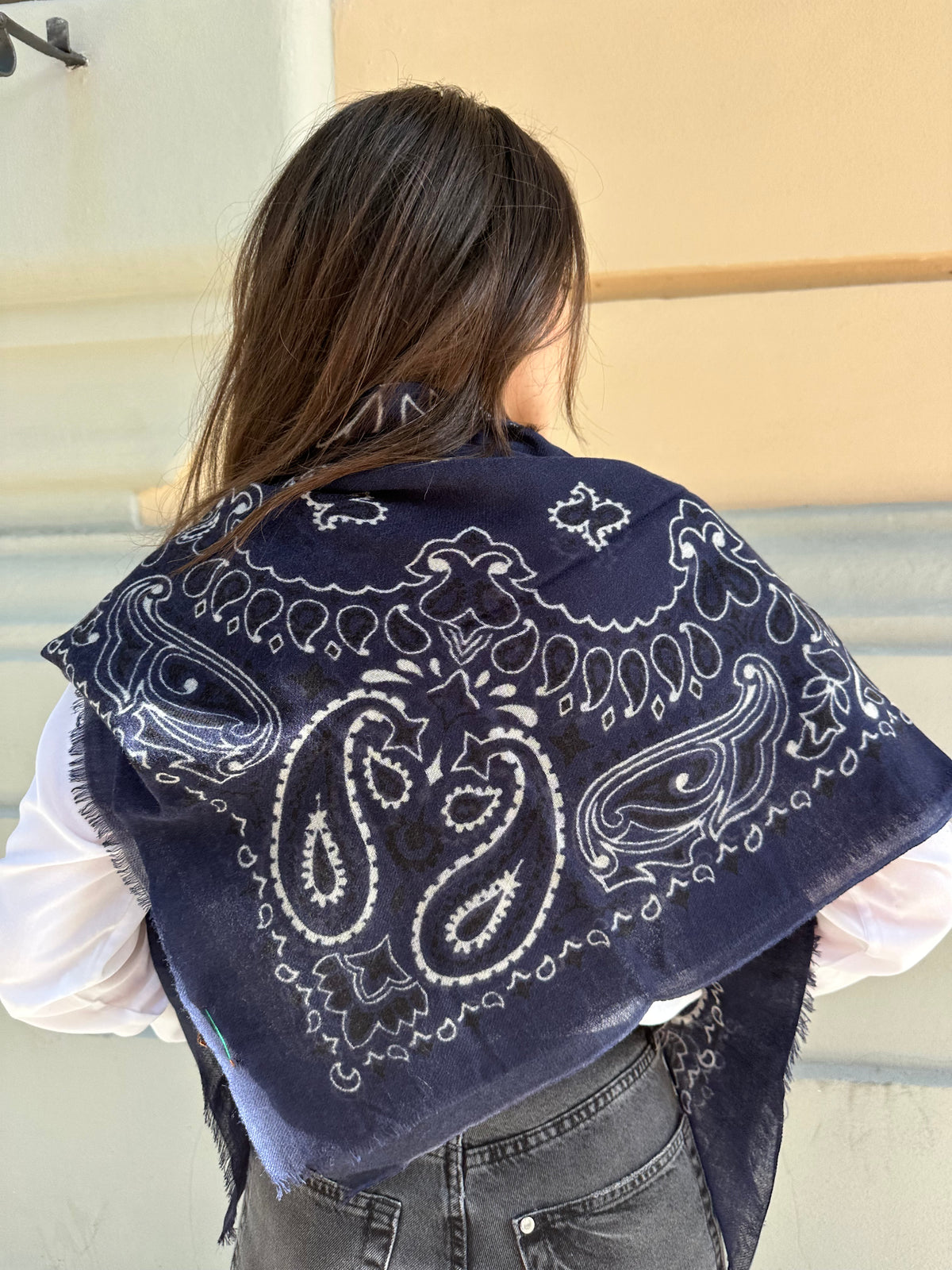 Sciarpa Paisley - Midnight Blue