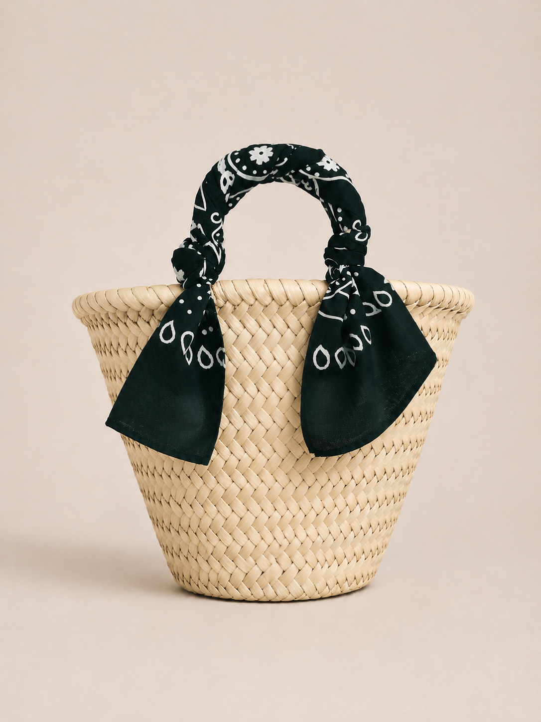 Panier in paglia - Bandana Verdone