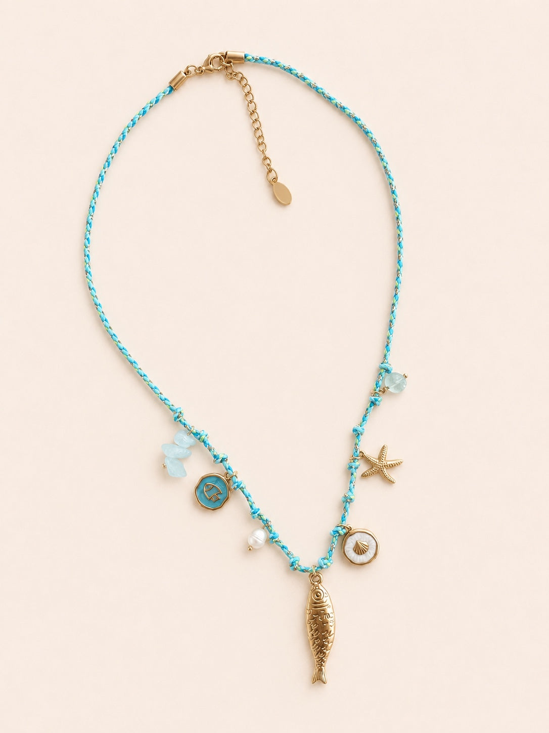 Collana Isola — Acquamarina
